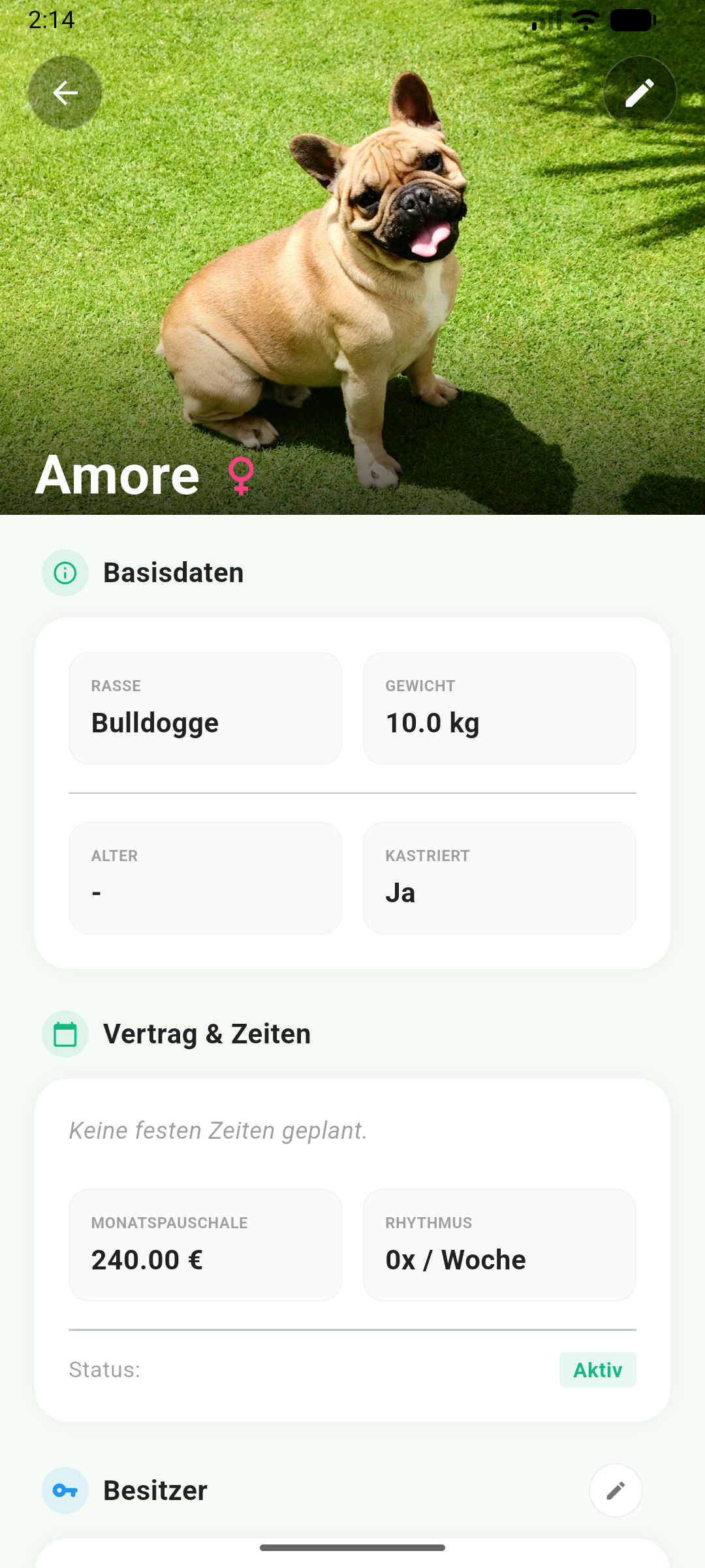 Hunde Detailansicht
