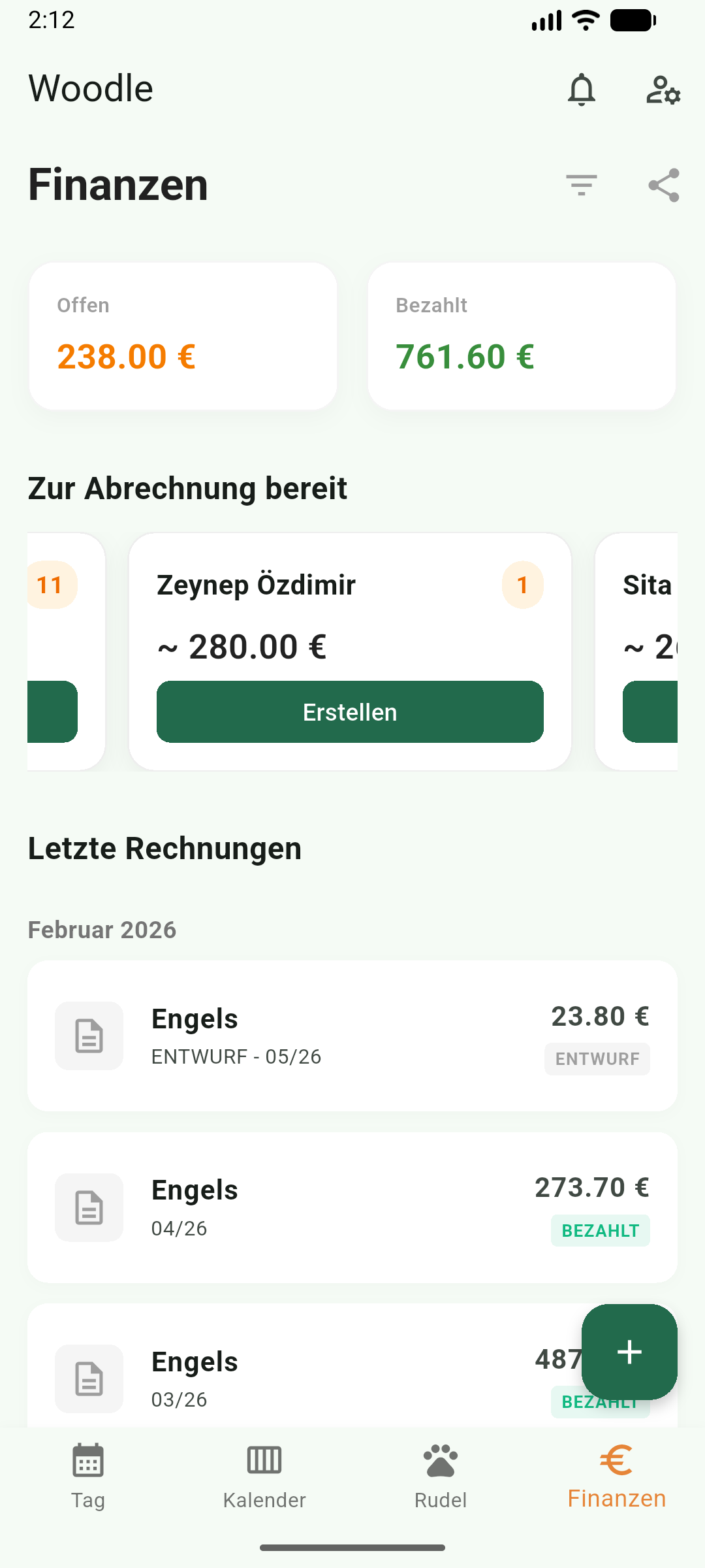 Woodle Finanzen